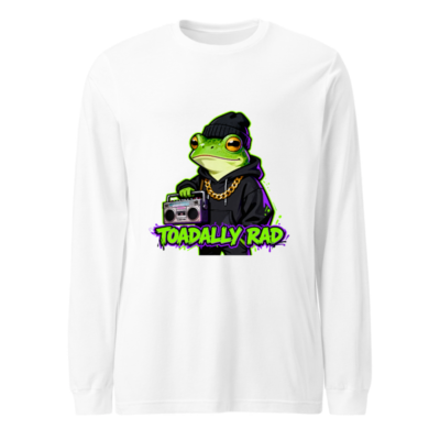 Toadally Rad Frog Hip Hop Long Sleeve Tee - Unisex Streetwear