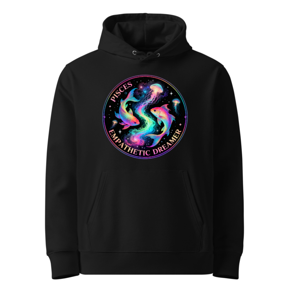 Pisces Empathetic Dreamer Hoodie - Unisex Eco-Friendly Essential Sweatshirt