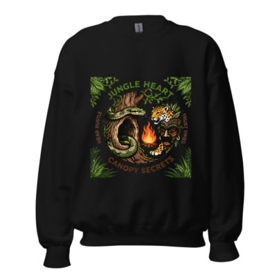 Jungle Heart Unisex Crew Neck Sweatshirt | Canopy Secrets Design