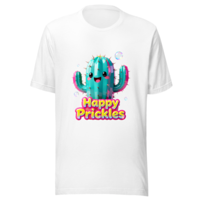 Happy Prickles Cactus T-Shirt - Unisex Staple Tee, Soft & Comfortable