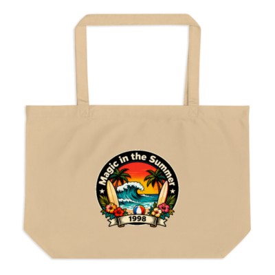 Magic in the Summer 1998 Organic Tote Bag - Large Eco-Friendly Canvas Tote