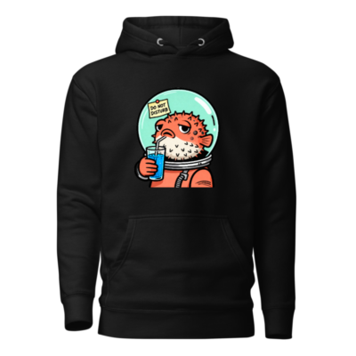 Pufferfish Astronaut Hoodie - Unisex Premium Pullover with 'Do Not Disturb' Design