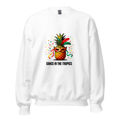 Unisex Pineapple Mask Sweatshirt | Dance in the Tropics Crew Neck