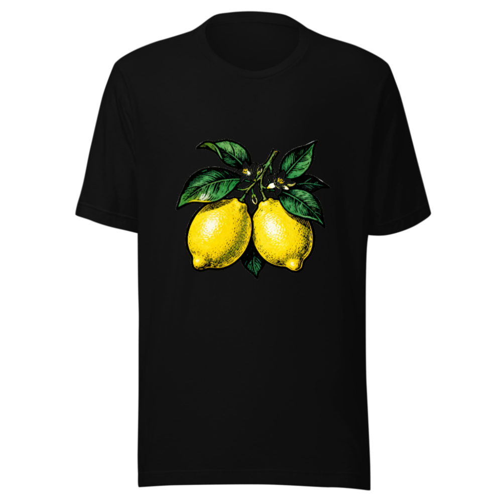 Unisex Lemon T-Shirt | Yellow Citrus Fruit Graphic Tee