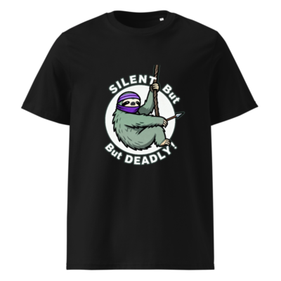 Silent But Deadly Sloth T-Shirt - Unisex Organic Cotton Tee
