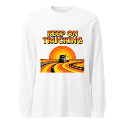 Keep On Trucking Vintage Long Sleeve Tee - Unisex Road Trip Shirt