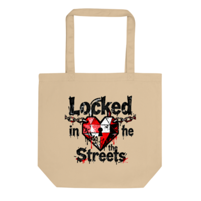 Eco Oyster Tote Bag | Sustainable Canvas Tote with Heart Lock Design