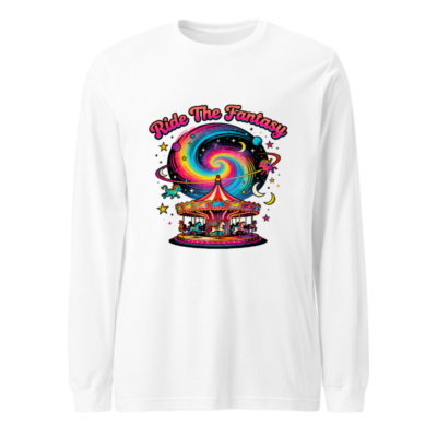 Ride The Fantasy Carousel Long Sleeve Tee - Unisex Cosmic Design