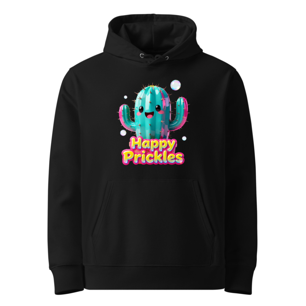 Happy Prickles Cactus Hoodie - Unisex Essential Eco Hoodie