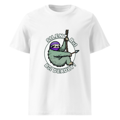 Silent But Deadly Sloth T-Shirt - Unisex Organic Cotton Tee