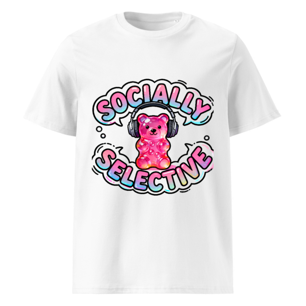 Unisex Organic Cotton T-Shirt | Socially Selective Gummy Bear Graphic Tee