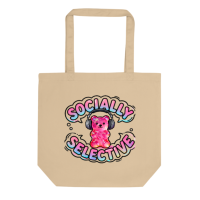 Eco Oyster Tote Bag | Socially Selective Gummy Bear Design