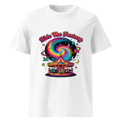 Ride The Fantasy Carousel T-Shirt | Unisex Organic Cotton Tee