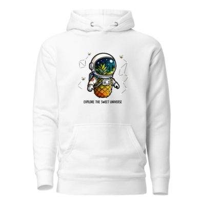 Pineapple Astronaut Hoodie | Explore the Sweet Universe Unisex Pullover