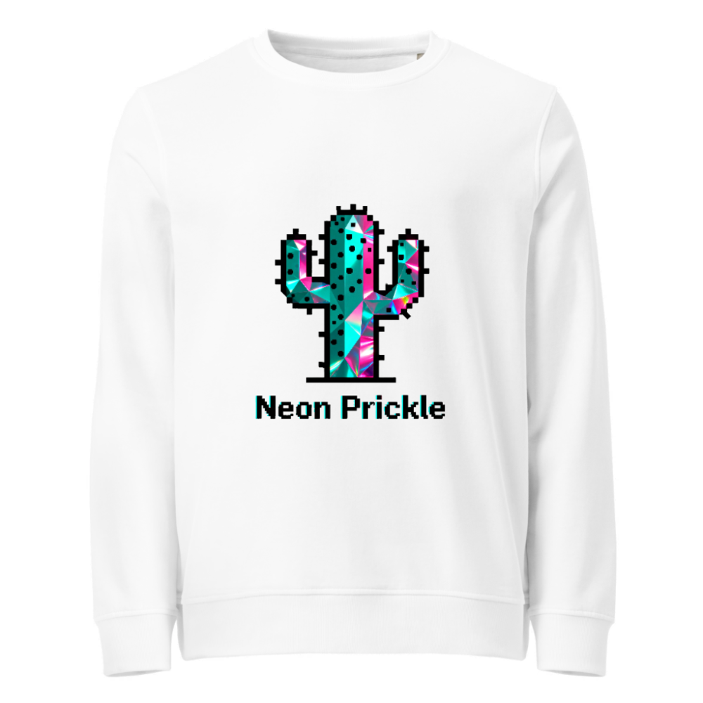 Neon Prickle Unisex Organic Sweatshirt | Eco-Friendly Cotton Blend