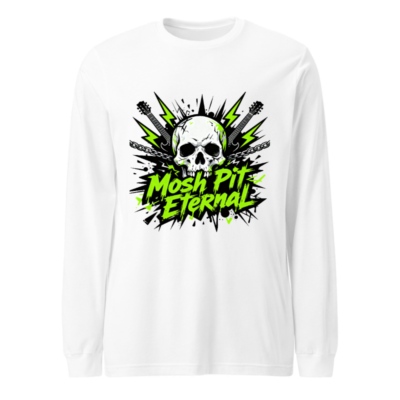 Mosh Pit Eternal Skull Long Sleeve Tee - Unisex Punk Rock Shirt