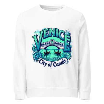 Venice City of Canals Organic Unisex Sweatshirt | Eco-Friendly Cotton Blend