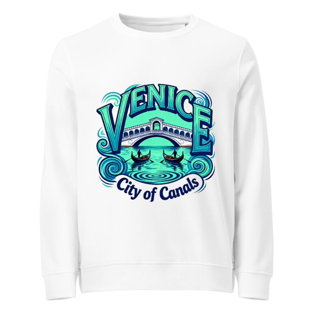 Venice City of Canals Organic Unisex Sweatshirt | Eco-Friendly Cotton Blend