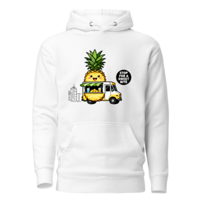 Pineapple Food Truck Hoodie | Unisex Premium Pullover | Stop for a Sweet Bite