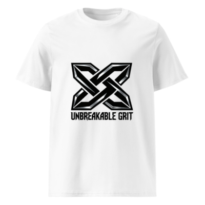 Unisex Organic Cotton T-Shirt | Unbreakable Grit X Logo Design