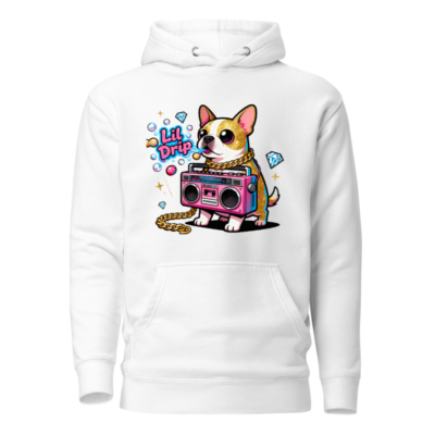 Unisex Lil Drip Dog Boombox Hoodie - Premium Pullover Sweatshirt