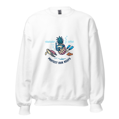 Unisex Pineapple Dive Sweatshirt | Protect Our Reefs Crew Neck