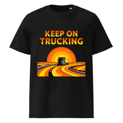 Unisex Organic Cotton T-Shirt - Keep On Trucking Road Trip Design