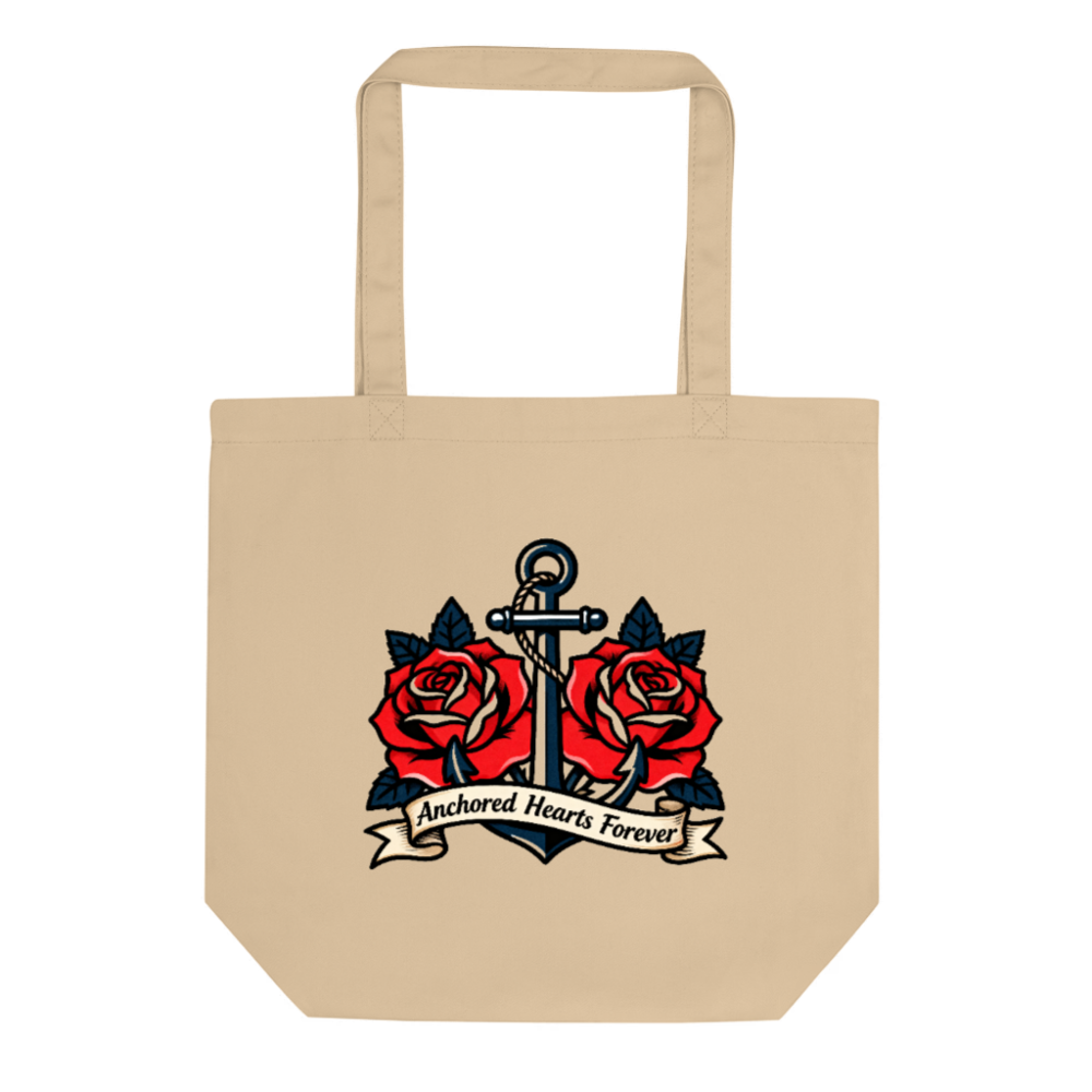 Eco Oyster Tote Bag | Anchor & Roses Design | Sustainable Cotton Tote
