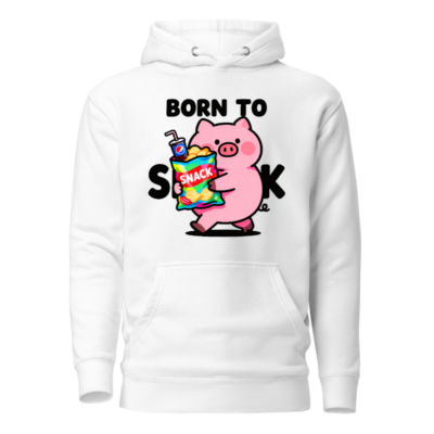Born to Snack Pig Hoodie - Unisex Premium Pullover Hoodie