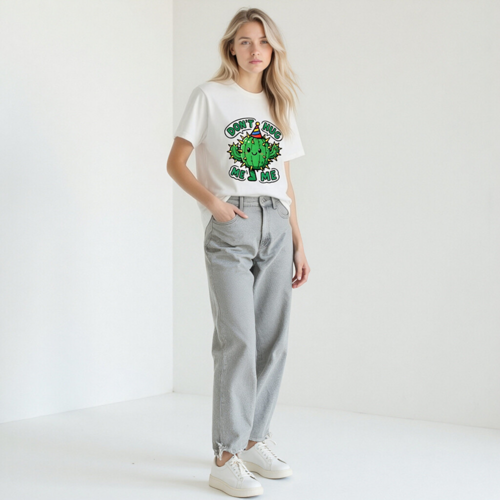Don't Hug Me, Me! Cactus Party T-Shirt - Unisex Staple Tee - Image 11