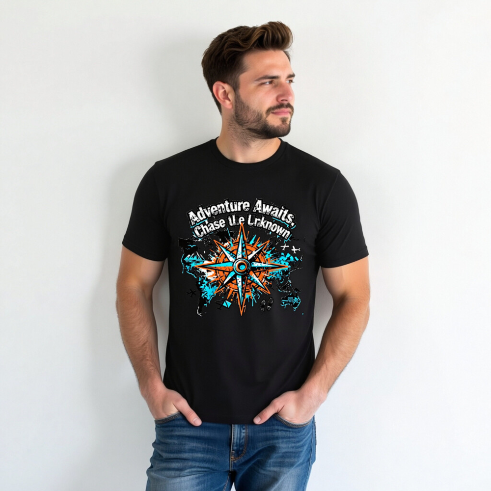 Adventure Awaits, Chase the Unknown | Unisex Staple T-Shirt - Image 3