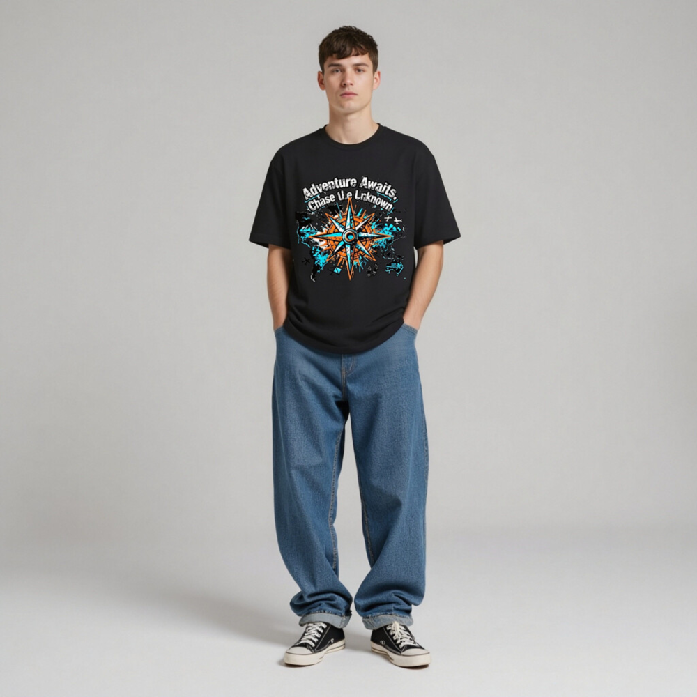 Adventure Awaits, Chase the Unknown | Unisex Staple T-Shirt - Image 4