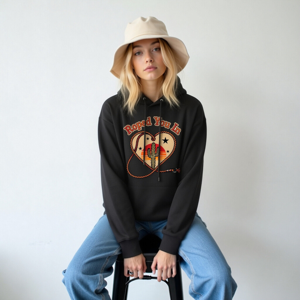 Roped You In Hoodie | Unisex Eco-Friendly Essential Hoodie - Image 5