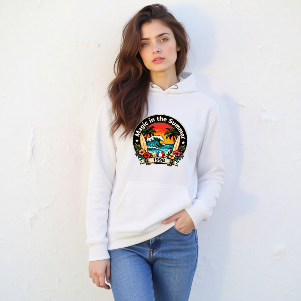 Magic in the Summer 1998 Unisex Premium Pullover Hoodie | Surf Beach Design - Image 11