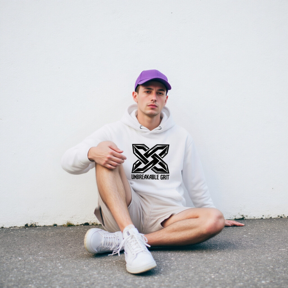 Unisex Premium Pullover Hoodie | Unbreakable Grit X Logo - Image 9