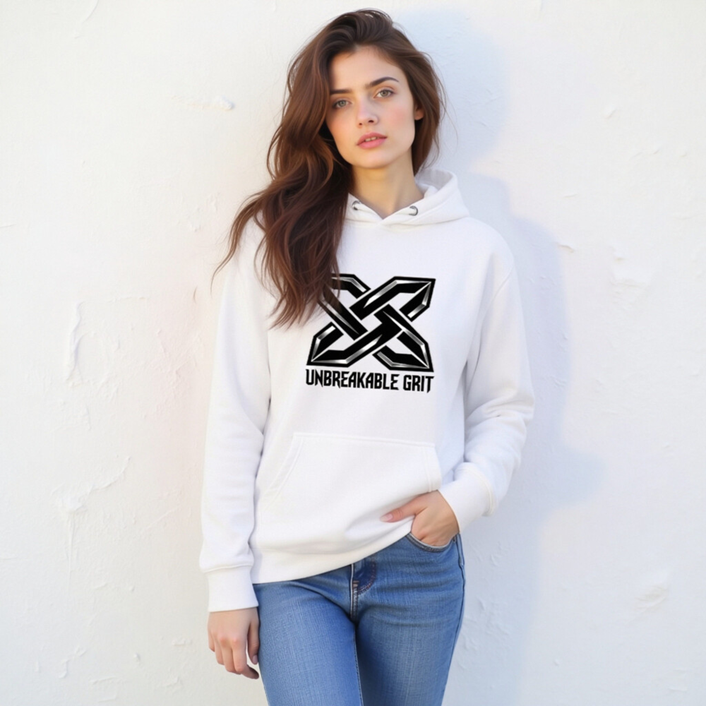 Unisex Premium Pullover Hoodie | Unbreakable Grit X Logo - Image 11