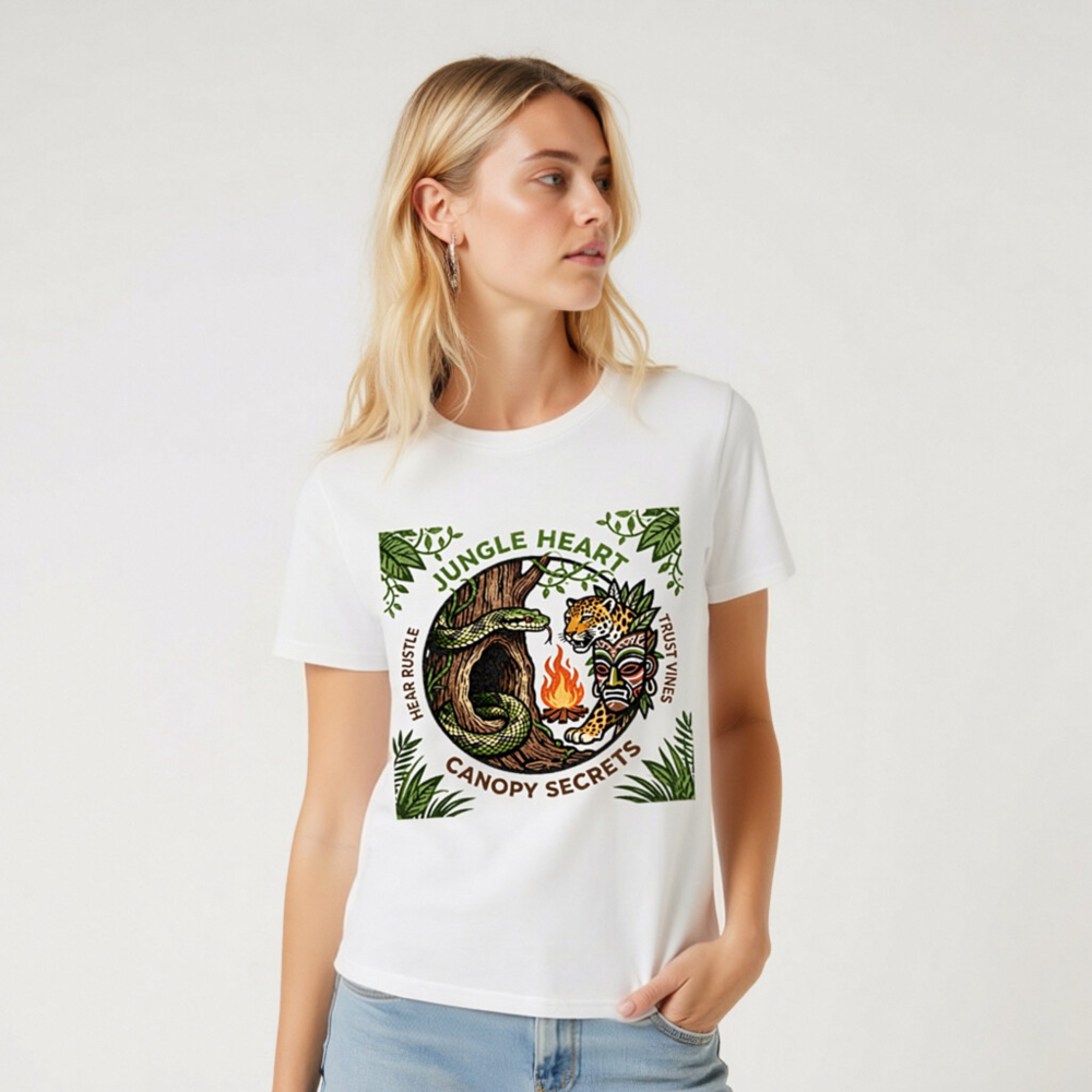Jungle Heart Unisex Organic Cotton T-Shirt | Eco-Friendly, Comfortable & Stylish - Image 6