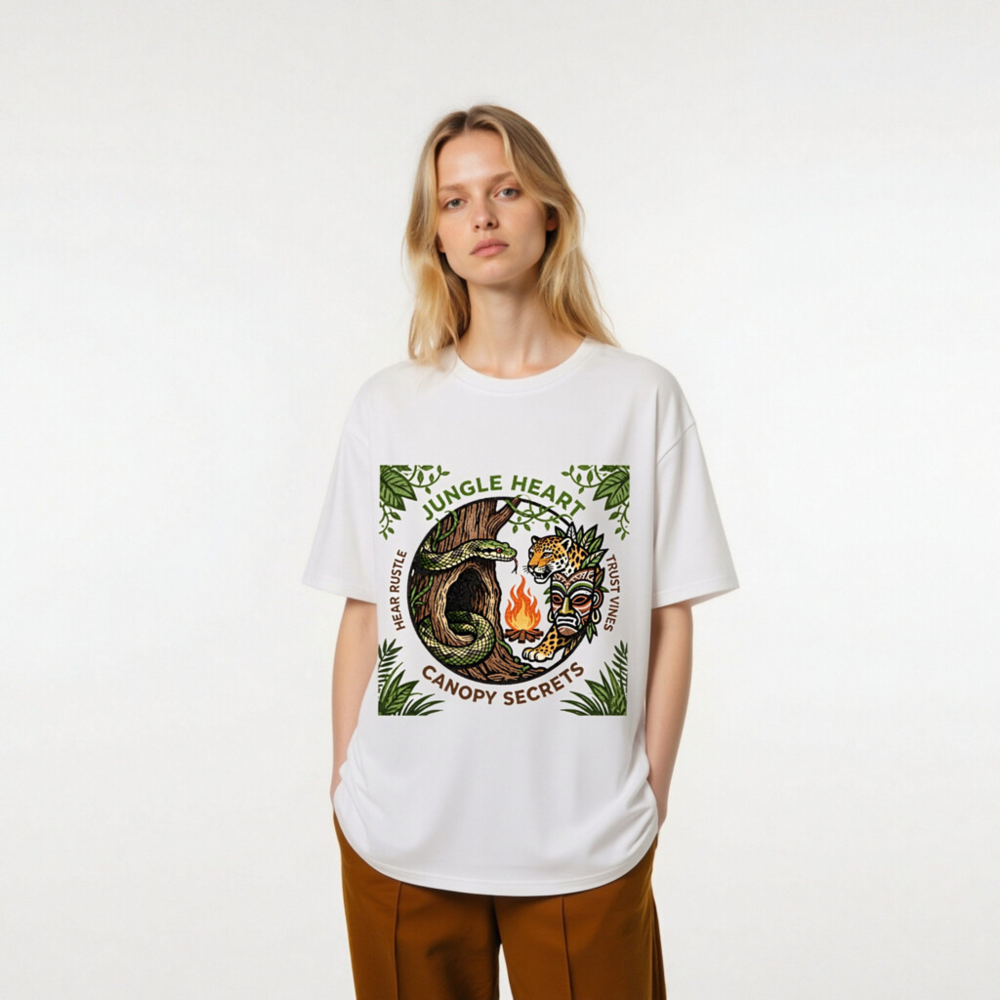 Jungle Heart Unisex Organic Cotton T-Shirt | Eco-Friendly, Comfortable & Stylish - Image 7