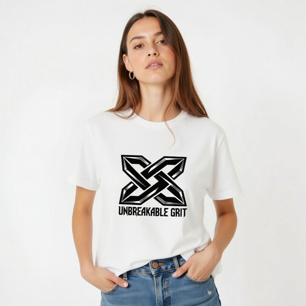 Unisex Staple T-Shirt | Unbreakable Grit X Logo - Premium Comfort Fit - Image 2