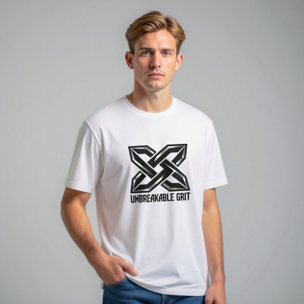 Unisex Staple T-Shirt | Unbreakable Grit X Logo - Premium Comfort Fit - Image 11