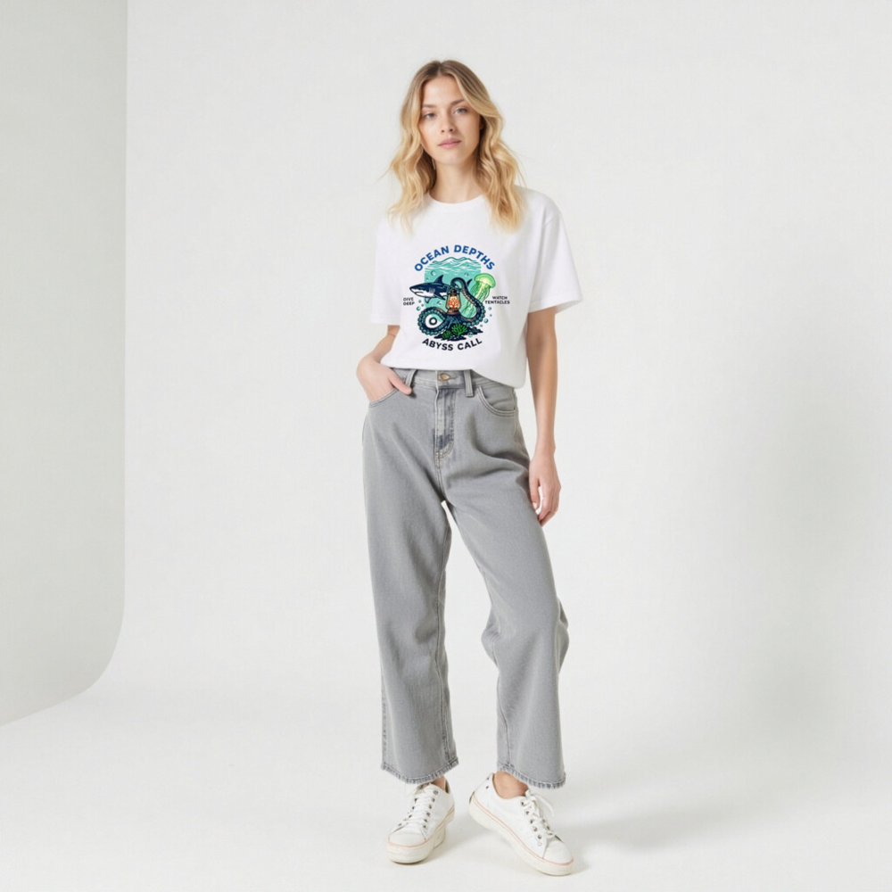 Ocean Depths Unisex T-Shirt | Abyss Call Dive Deep Watch Tentacles - Image 9