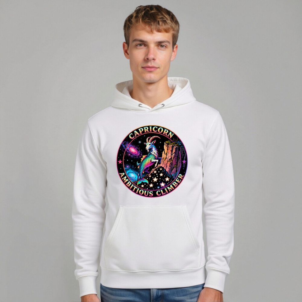 Capricorn Ambitious Climber Hoodie - Unisex Eco-Friendly Sweatshirt - Image 11