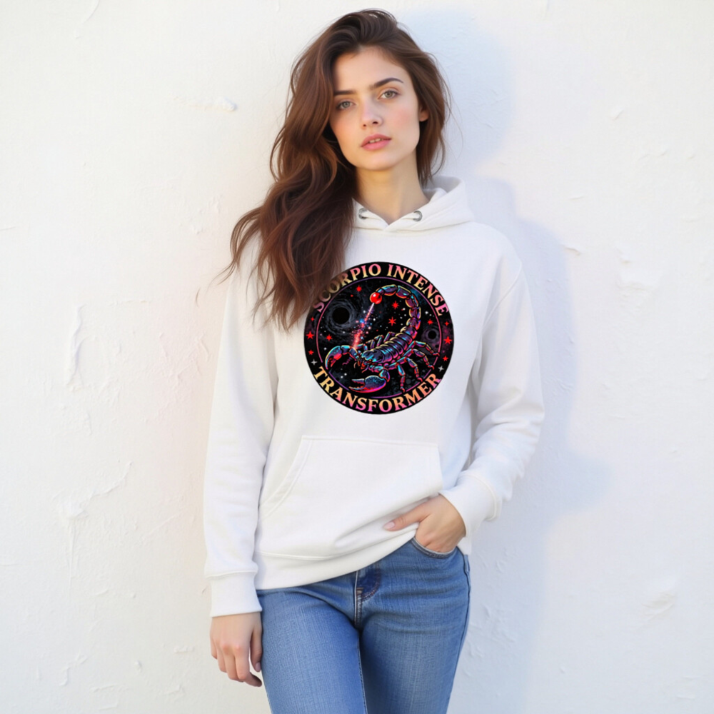 Scorpio Intense Transformer Unisex Hoodie - Premium Pullover with Cosmic Scorpion Design - Image 10