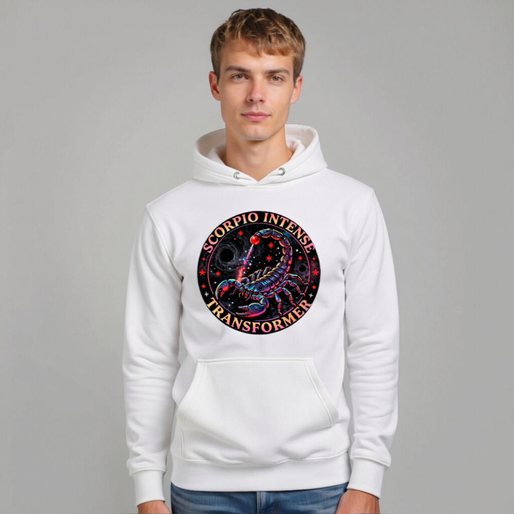 Scorpio Intense Transformer Unisex Hoodie - Premium Pullover with Cosmic Scorpion Design - Image 11