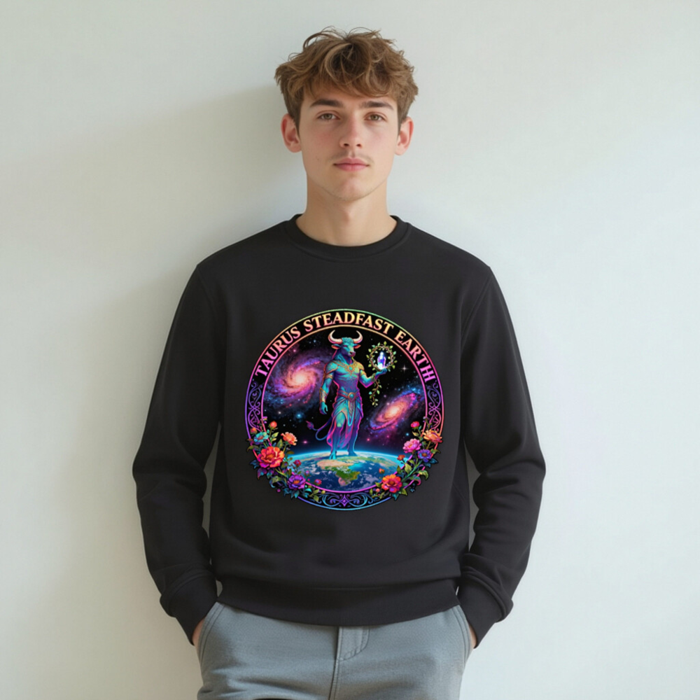 Unisex Organic Taurus Steadfast Earth Sweatshirt | Eco-Friendly, Vegan, Fair Trade - Image 5
