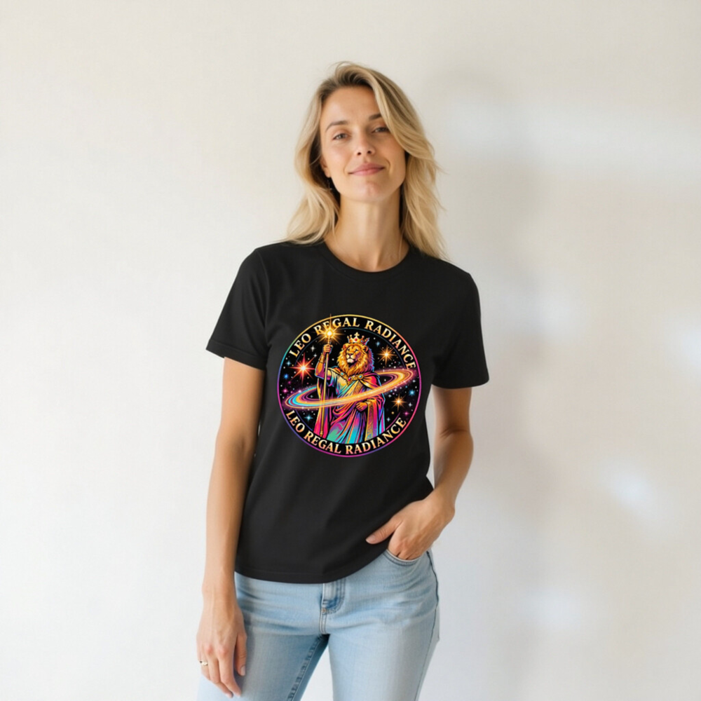 Leo Regal Radiance Unisex T-Shirt - Vibrant Lion King Design - Image 6
