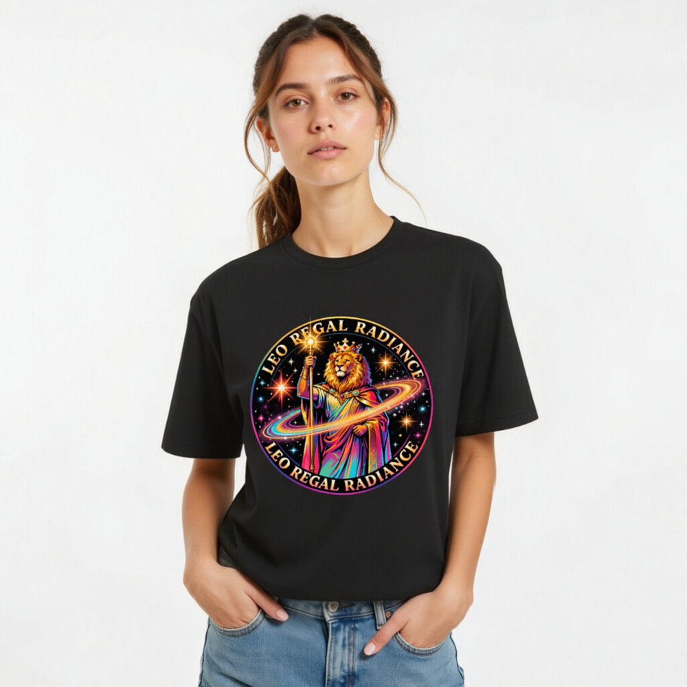Leo Regal Radiance Unisex T-Shirt - Vibrant Lion King Design - Image 10