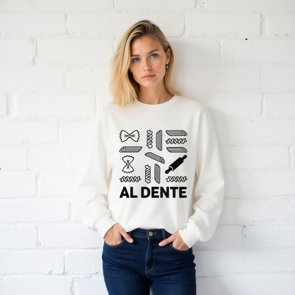 Al Dente Pasta Lover Unisex Long Sleeve Tee - Italian Pasta Design - Image 2