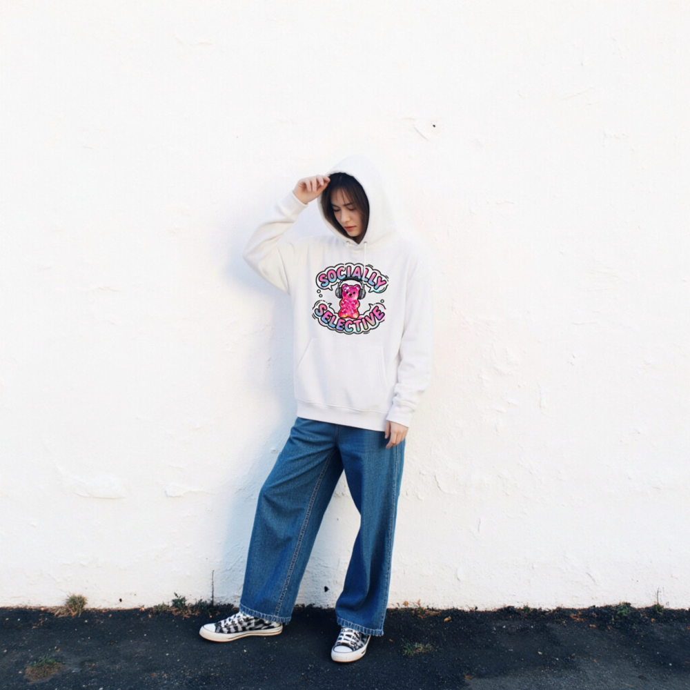 Unisex Eco Hoodie - Socially Selective Gummy Bear Design | Sustainable & Comfortable - Image 2