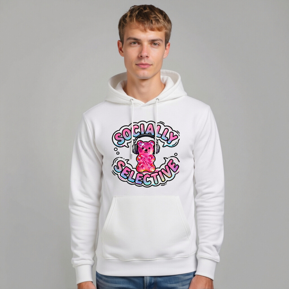 Unisex Eco Hoodie - Socially Selective Gummy Bear Design | Sustainable & Comfortable - Image 7